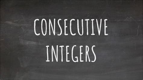 meaning of consecutive integers|Consecutive Integers · Explained · Examples · Matter .